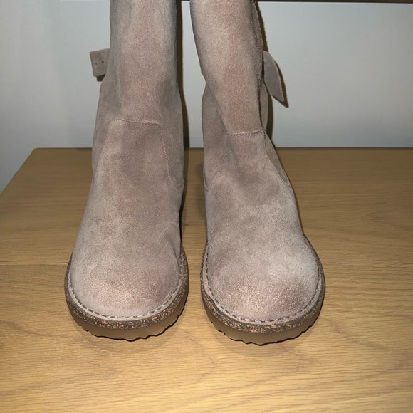 Birkenstock Uppsala Shearling Suede Grey Taupe Size 40 Regular/Wide women - Picture 3 of 8